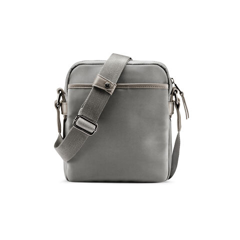 Bolso pequeño de hombre de tela, Gris Bolso pequeño de hombre de tela, Gris